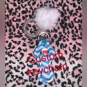 Custom Chapstick Holder Keychain Set - Discounted Shipping